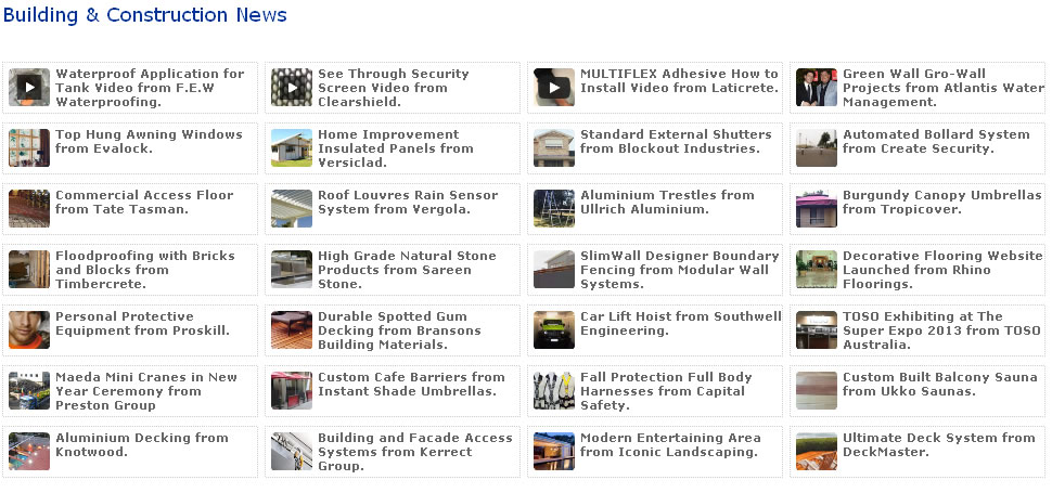 Building & Construction News