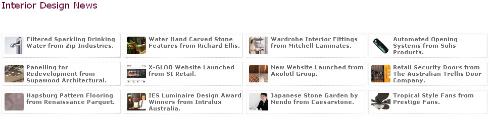 Interior Design News