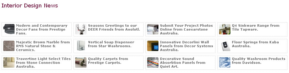 Interior Design News