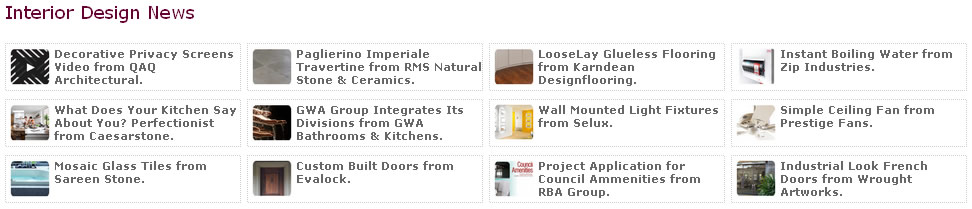 Interior Design News