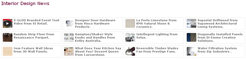 Interior Design News