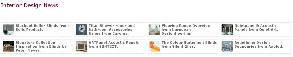 Interior Design News