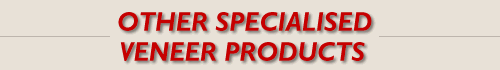 Other Specialised Veneer Products