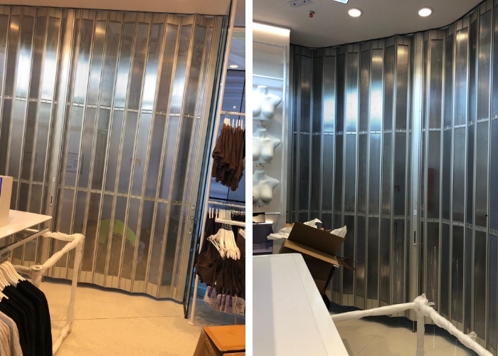 Folding Commercial Doors for Secure Retail Frontages by ATDC