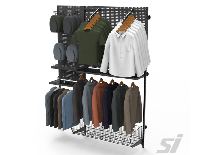 Slotted Wall Display System for Retail Shops by SI Retail