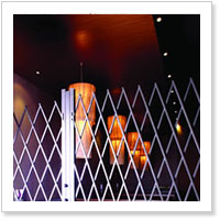 portable concertina security door