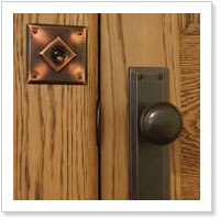 timber door finished with whittle wax