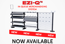 In-Queue Merchandising Systems - EZI-Q™ Available from SI Retail