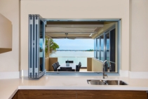 	Bi Folding Windows for Outdoor Dining by Vista Windows	