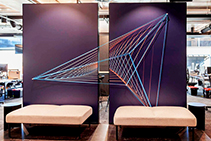 3D String Artwork for Modern Logo Display by Di Emme