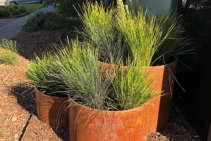 	Weathered Steel Tiered Planters by FormBoss	