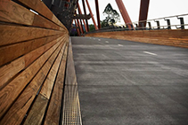 Anti-Slip Drain for Long-Span Footbridges from ACO