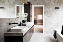 Designer Bathroom Tile Installation Featuring LATICRETE