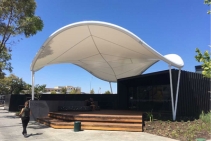 	Saddle-Shaped Shade Structure for Schools and Public Spaces	