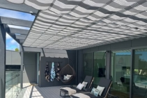	Concertina-Style Awning for Pergolas by Undercover Blinds	