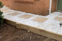 	Snow White Pebbles for Landscaping by Simons Seconds	