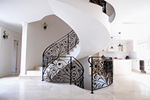 Ornate Wrought Iron Staircase Balustrades from AWIS