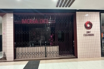 	Commercial Bifolding Security Door for Drycleaners by ATDC	