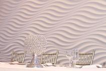 	Raw Finish Reflections Panels Wedding Backdrop by 3D Wall Panels	