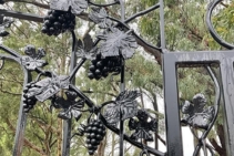 	Wrought Iron Grapes for Winery Gate by AWIS	