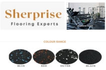 	Recycled Rubber Gym Fitness Tiles from Sherwood Enterprises	