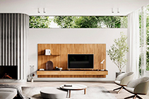 Seamless Wall Furniture - Frame Living System from Cosh Living
