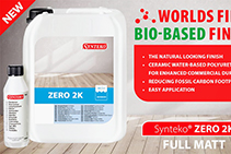 Bio-based Full Matt Floor Finish - Zero 2K by Synteko