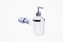 Sapphire Glass Liquid Soap Dispenser from Tilo Tapware