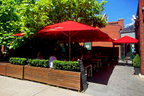 Outdoor Dining Umbrellas from Instant Shade Umbrellas
