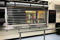 Clear Security Roller Shutters for Woolworths Distribution from ATDC