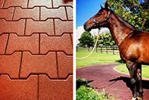 Interlocking Rubber Pavers for Stables from Sherwood Enterprises
