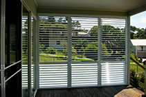 Alfresco Privacy Aluminium Plantation Shutters by Rollashield