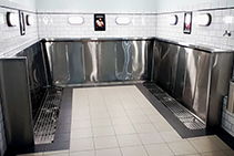 Stainless Steel Toilet Facility Urinals from BRITEX