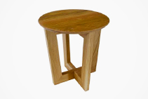 Circular American Oak Coffee Tables from DGI
