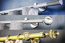 Busche Decorative Curtain Rods from Forest Drapery Hardware