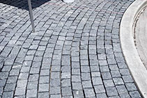 Granite Cobblestone Streetscape Completed with LATICRETE