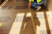 Custom Printed Flooring Protection Boards from SupaBord