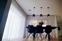 Modern Motorised Sheer Blinds from Forest Drapery Hardware