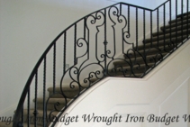 	Railing for Winding Staircase by Budget Wrought Iron	