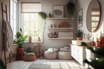 	Floating Wall Shelves for Bathroom Storage by Cowdroy	