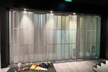	Quality Commercial Sliding Doors with Perforated Mesh Infill by ATDC	