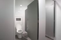 	Toilet and Shower Cubicles for Hospitals by Flush Partitions	