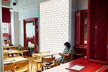 Solid Glass Brick Partition Walls by Obeco Glass Blocks