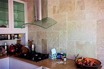 Light-medium Tumbled Travertine Tiles from DecoR Stone