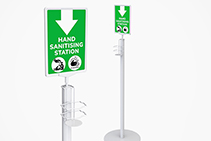 Freestanding Hand Sanitiser Stations from SI Retail