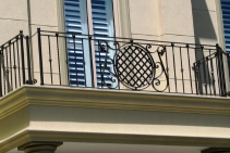 	Matching Balcony and Gate Wrought Iron Design	