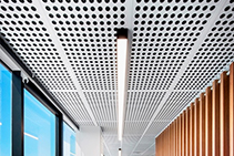 Key-Lena Bespoke Perforated Ceiling Panels from Keystone