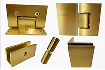 Brushed Brass Shower Hardware from FGS Hardware