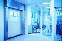 High-speed Roll Doors for Pharma Cleanrooms from DMF