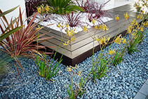 Sulu Black Flat Pebbles from DecoR Stone